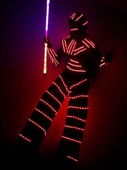 robot led para fiestas